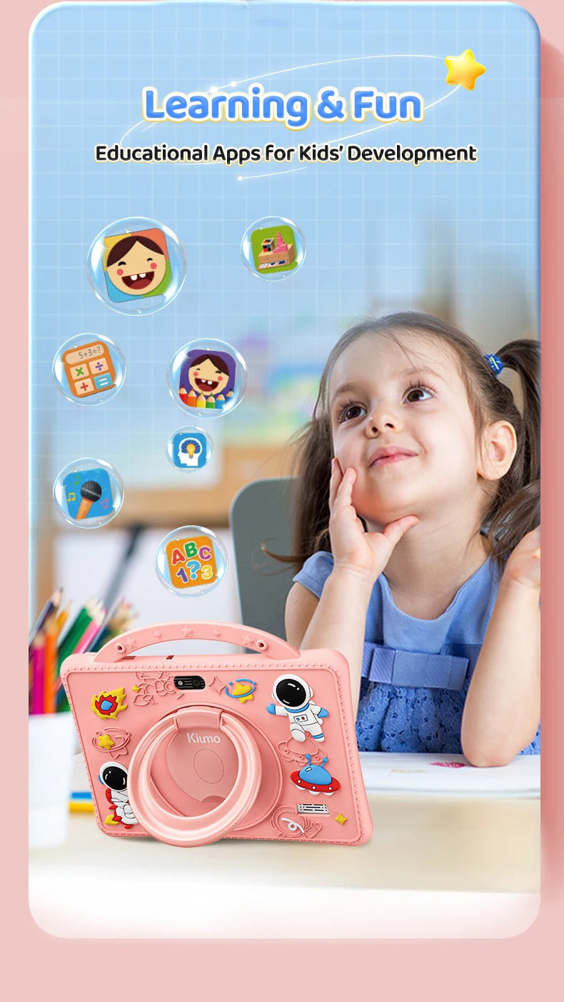 2025 New Kid's Tablet Android 14 7.1 HD Screen 1280*600 IPS 4GB+128GB Memory 3200mAh GPS Satellite Positioning Tablet Boys Girls