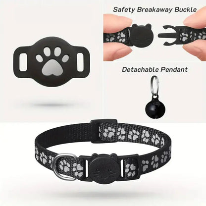  Pet Positioning Collar Waterproof Dog Cat GPS Animal Tracking Movement Alert Anti Lost Tracker Night Reflective Collar