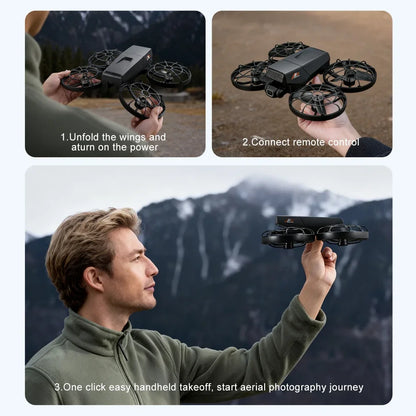 For Xiaomi M8 Drone 4K Professional Dual Camera with Screen 5G WIFI FPV Dron Brushless Optical Flow Hover Folding GPS Quadcopter