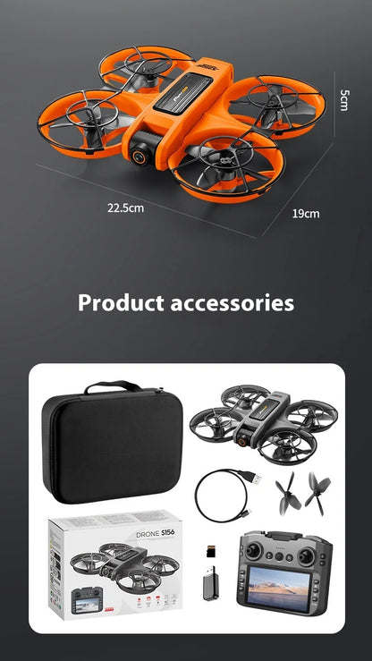 2025 New Xiaomi S156 Professional Drone With 8k Camera 5g Wifi Fpv Uav Quadcopter Obstacle Avoidance Remote Control Screen