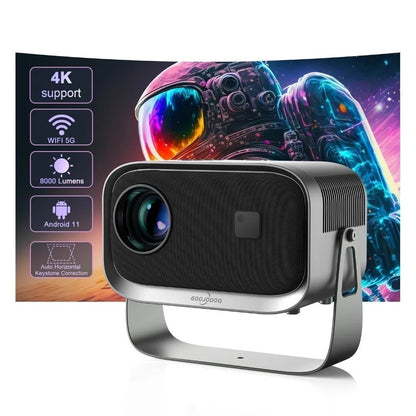Projector 4K Android11.0 380 ANSI Native 1080P Wifi6 BT5.0  Home Cinema Outdoor Portable Projector