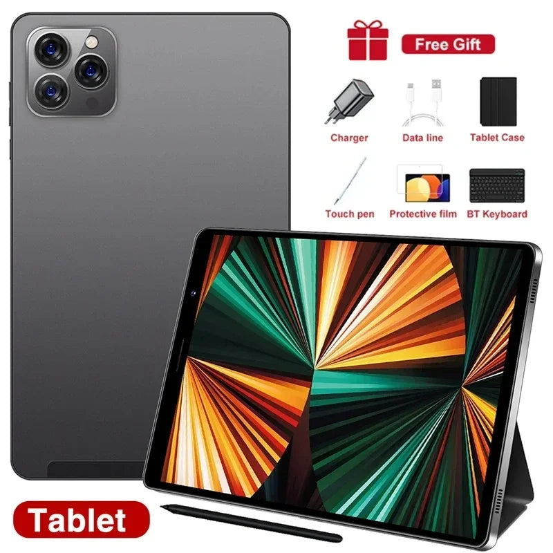 2025 Pad Tab 14 8 inch Android 12 16GB Ram 1TB Rom Dual SIM 10 Core Dimensity 9000 WPS GPS Bluetooth 10000mAh Original Tablet