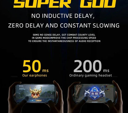 Gaming Earbuds Wireless Bluetooth Earphones With Mic Bass Audio Sound 9D Stereo Music HiFi Headset Game Sport Headphones