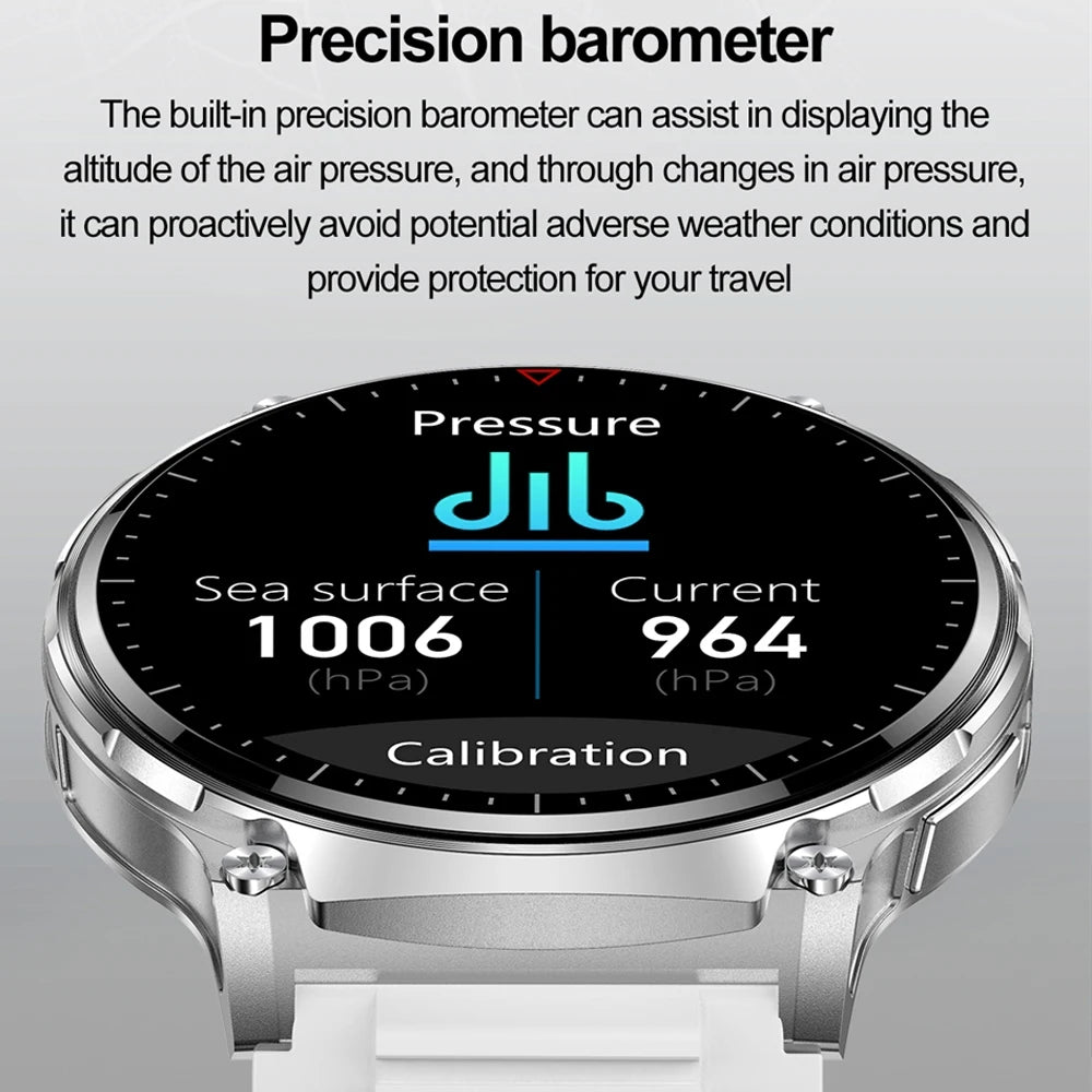 For Xiaomi New Smart Watch Men With LED Lights Outdoor GPS Motion Track Compass Waterproof Sports Watch Bluetooth Call 2024 New