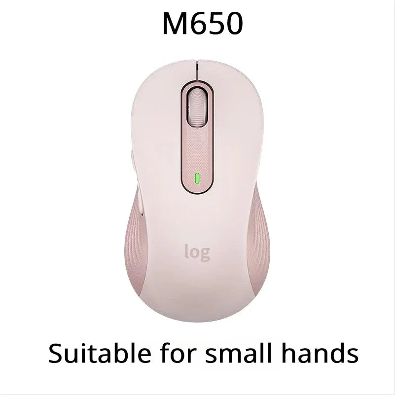 Wireless Logitech M650/650L - Large Size, 24-Month Battery, Ideal for Office Work & Home Use