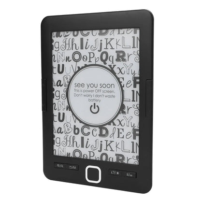 Electric Book Reader Portable Text Highlighting Ink Screen Book Reader Reduce Eye Strain with 8G Storage for Home for Commuting