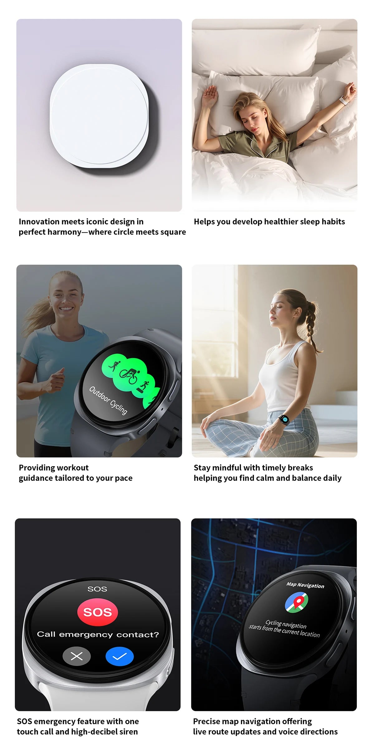 2025 New Smart Watch Series 8   Ultra-thin 1.46 inch Sport Watch Compass IP68 Waterproof Display Bluetooth Call GPS Smart Watch