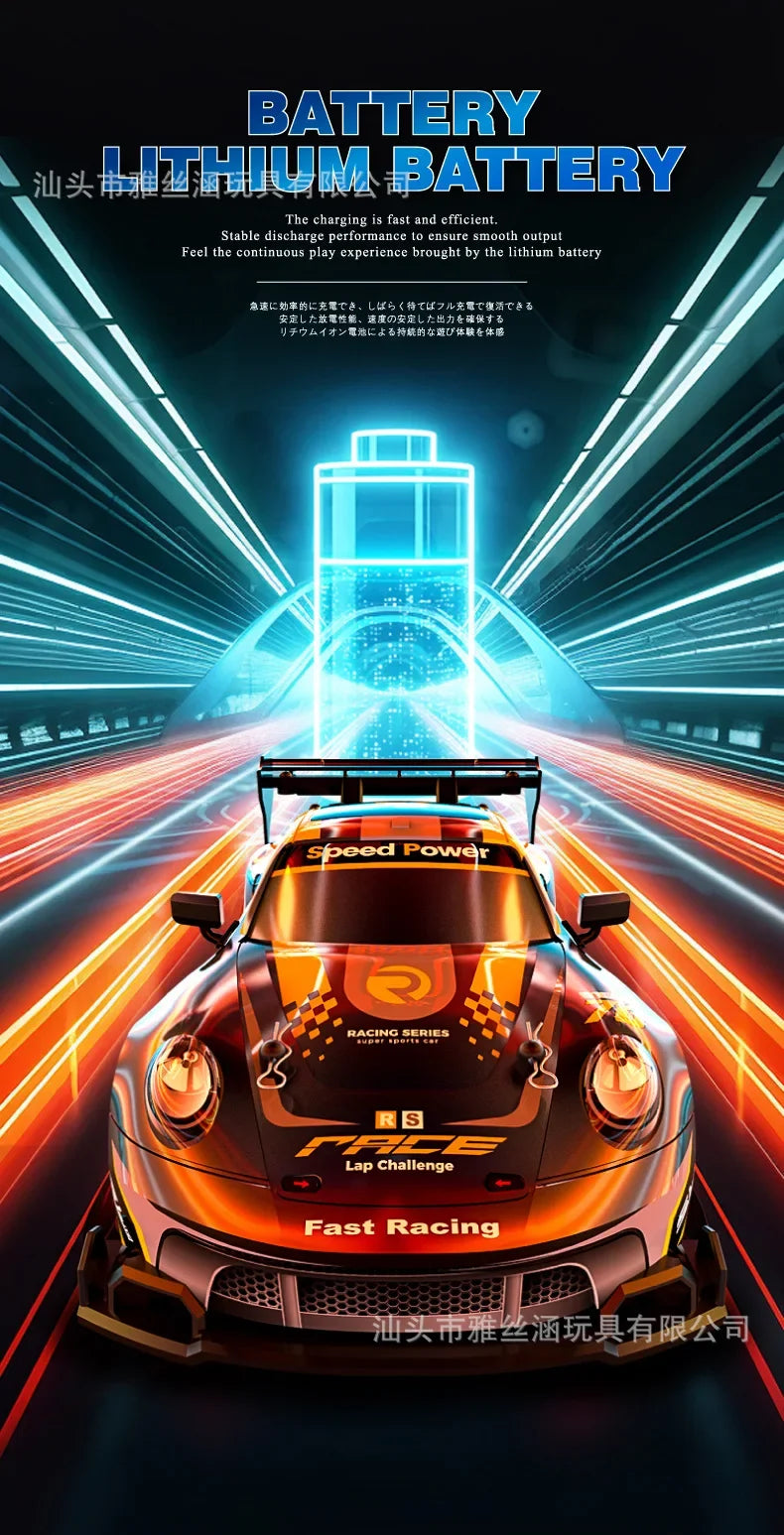 New RC1:24 full-scale remote control driftcar high-speed four-wheel driveremotecontrol racing carwith lightingsimulationcarmodel