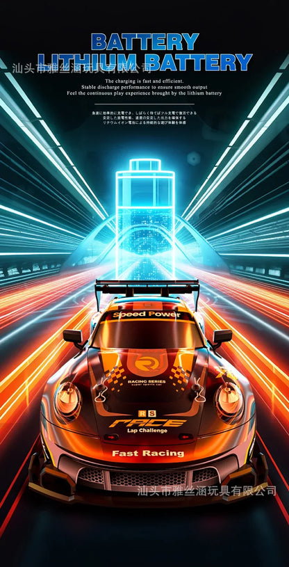 New RC1:24 full-scale remote control driftcar high-speed four-wheel driveremotecontrol racing carwith lightingsimulationcarmodel