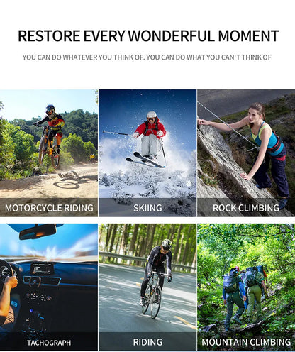 Action Camera 4K60FPS With Remote Control Screen Waterproof Sport Camera drive recorder Sports Camera Helmet Action Camera