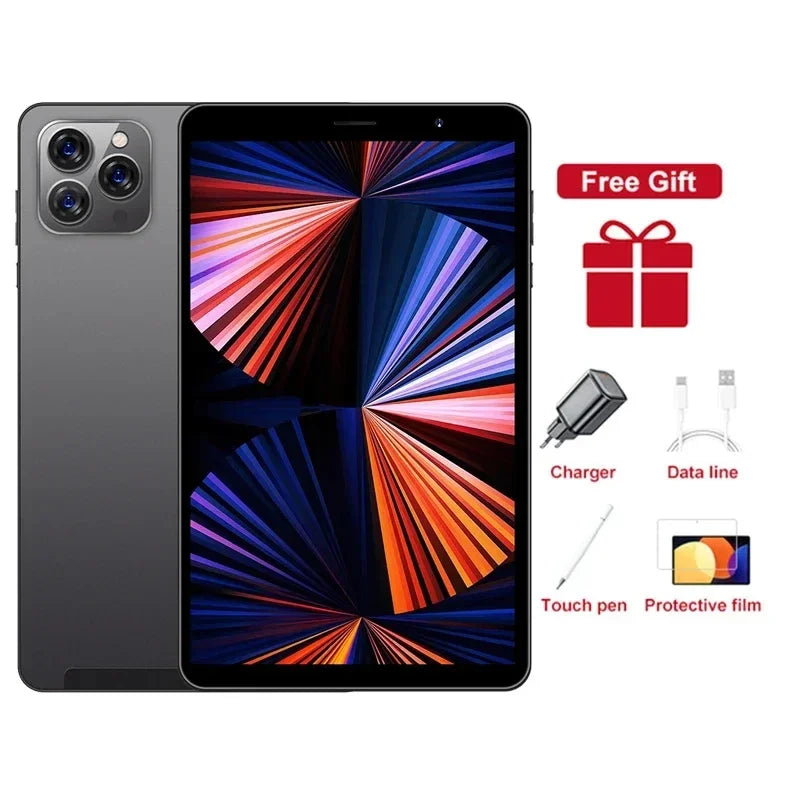 2025 Pad Tab 14 8 inch Android 12 16GB Ram 1TB Rom Dual SIM 10 Core Dimensity 9000 WPS GPS Bluetooth 10000mAh Original Tablet