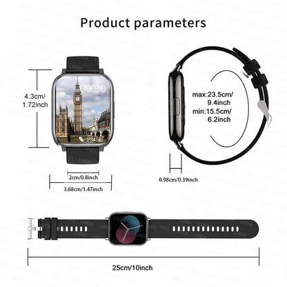 Fashion Smartwatch Men 1.83 HD Full Bluetooth Call Health Tracker Sports Making Ideal Gift Custom Photo Women Watches Exclusive