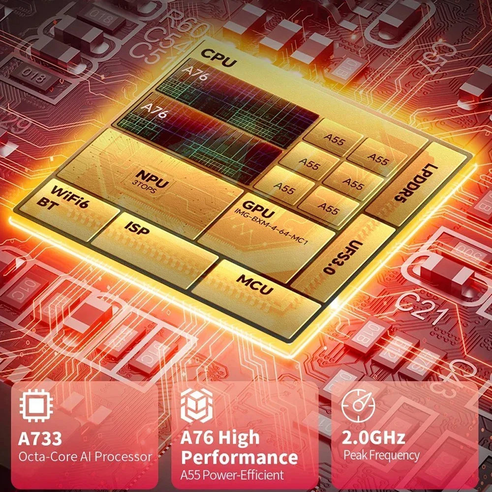 NEW Tablet Teclast T60 AI Allwinner A733 Octa-Core 12inch 2K HD TDDI Screen 6GB RAM 128GB ROM Android 15 WiFi6 8000mAh 13MP+5MP