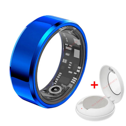NEW Smart Ring Military Grade Titanium Steel Smart Rings for Women Men Health Monitoring IP68 & 5ATM Waterproof Multi-sport Mode
