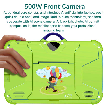 NEW 7 Inch Tablet Android 13 Children Tablet PC for Learning 4GB RAM 64GB ROM Quad Core 4000mAh Wifi 5 1024x800 IPS Kids Tablets