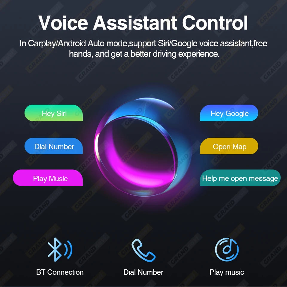 9 inch Car Radio Multimedia Video Player CarPlay Android Auto IPS Touch Screen AUX Input Bluetooth MirrorLink Universal