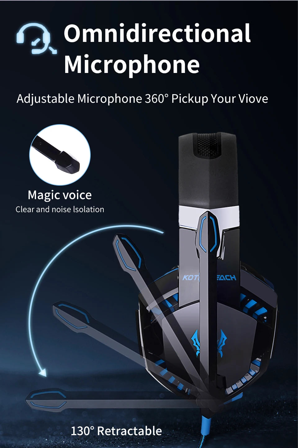 G2000 Gaming Headsets Big Headphones with Light Mic Stereo Earphones Deep Bass for PC Computer Gamer Laptop PS4 New X-BOX