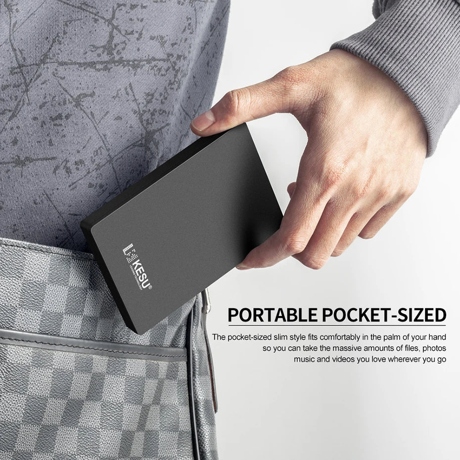 HDD Portable External Hard Drive 2tb/1tb/500gb 2.5" USB Hard Disk Storage memory for PC, Desktop tablets Laptop MacBook Computer