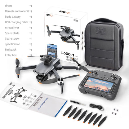 New L600 Pro-1 Max Drone 3-Axis 4K HD Dual Camera Brushless Motor With Laser Obstacle Avoidance GPS 5G WIFI Quadrotor Rc Dron
