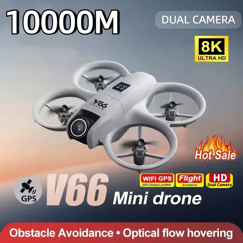 XIAOMI 10000M V66 Mini RC Aerial Drone 8K Professinal Wide Angle HD Dual Camera Intelligent Obstacle Avoidance Drone Toys New