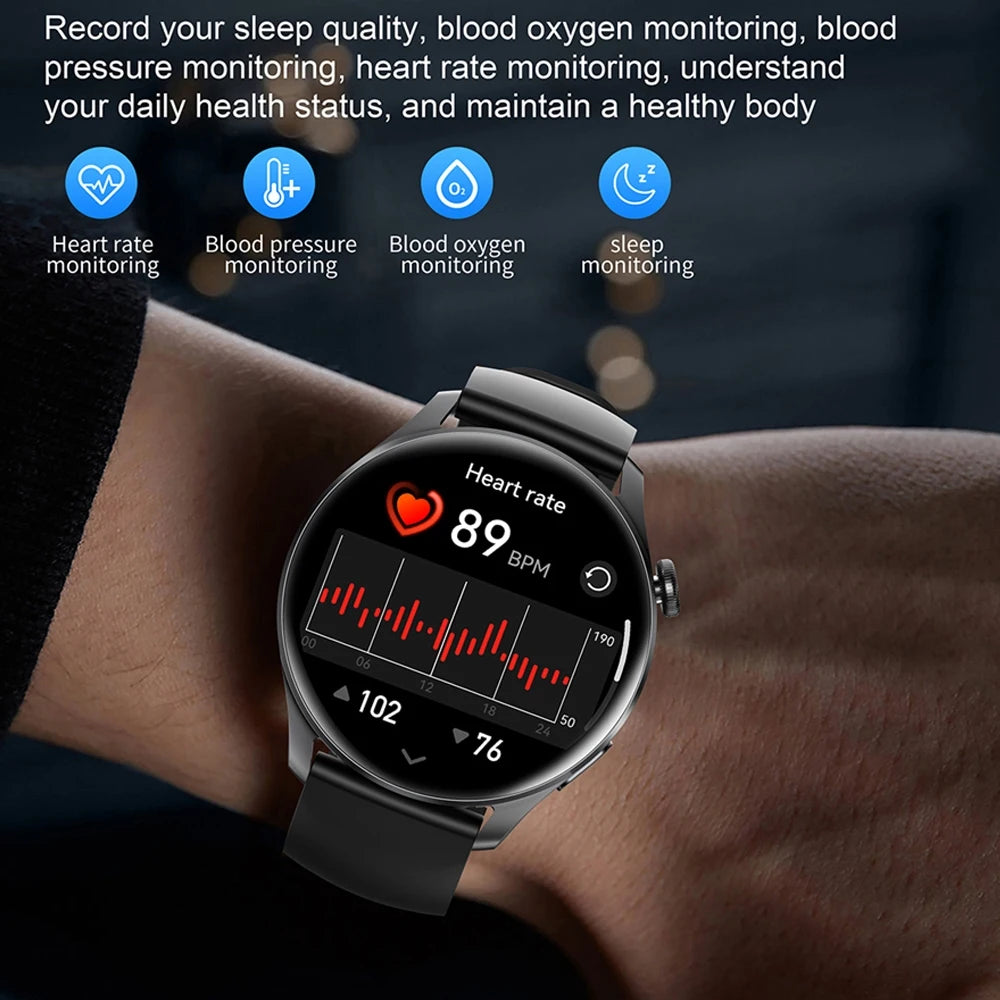 2025 New Watch 3 Smart Watch Men 1.53 Inch HD Screen GPS Fitness tracker Bluetooth Call Health IP67 Waterproof Smartwatch Man