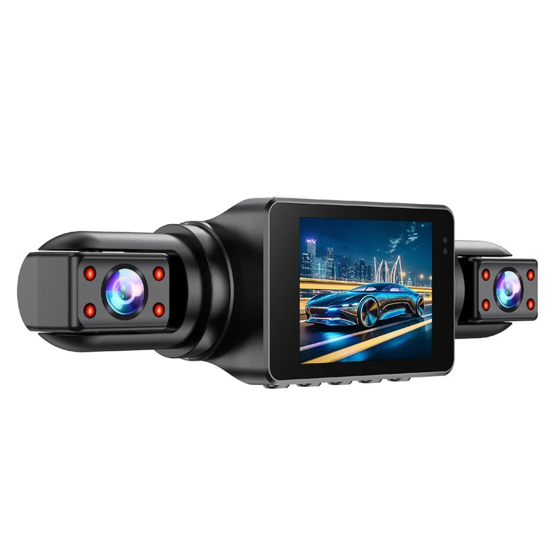 Dashcam Car Front and Rear 1080P 2inch IPS4-Channel Recording Video Recorder Car 4 Cameras Night Vision Recorder Black Box