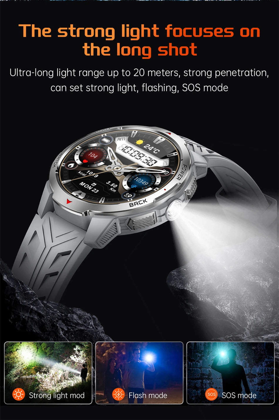 LIGE New 1100mAh Large Battery Sports Smart Watch Men Waterproof BT Call Smartwatch Men Sleep Heart Rate Monitor Compass Watches