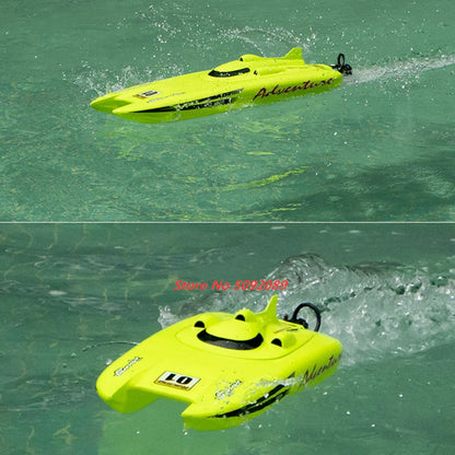 53CM Large 40KM/h High Speed Remote Control RC Racing Boat 150M 2 way Navigation Waterproof Dual Body Electric RC Speedboat Toy
