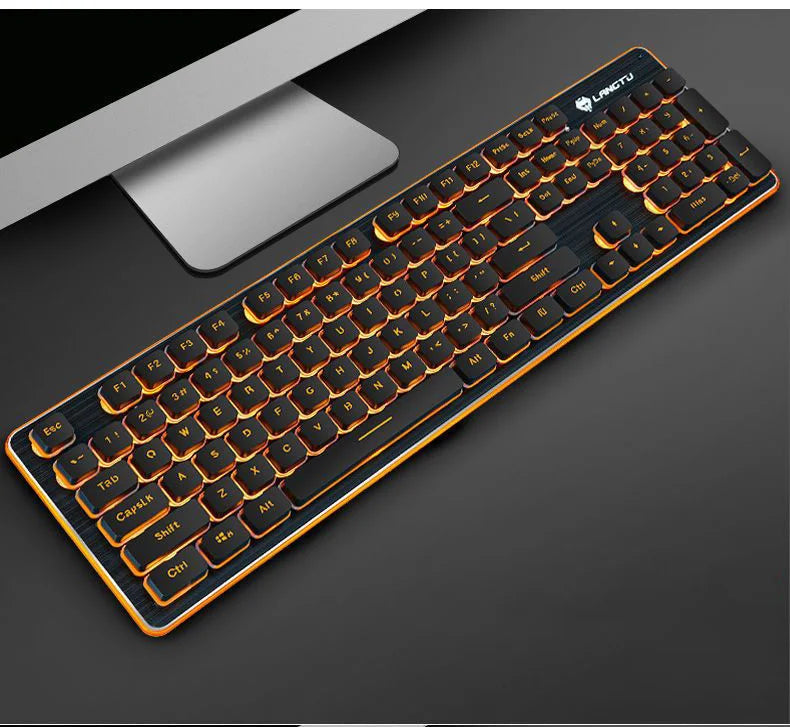 Silent Keyboard Mechanical Wired Gaming Colorful Backlit Mechanical Chocolate Keyboard Gamer Keyboard for Pc Laptop Accessories