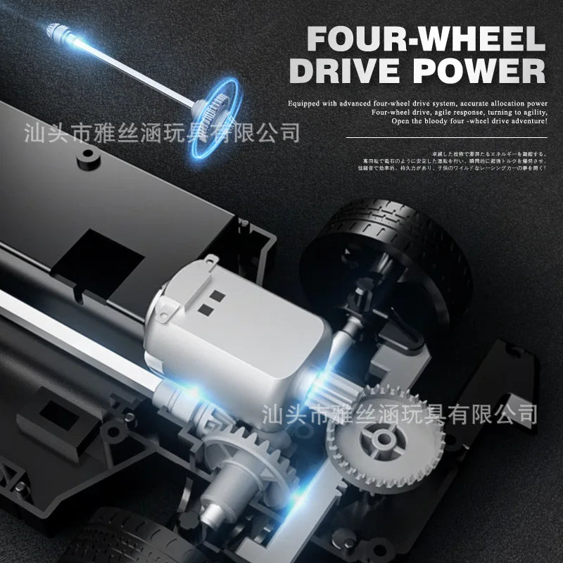 New RC1:24 full-scale remote control driftcar high-speed four-wheel driveremotecontrol racing carwith lightingsimulationcarmodel