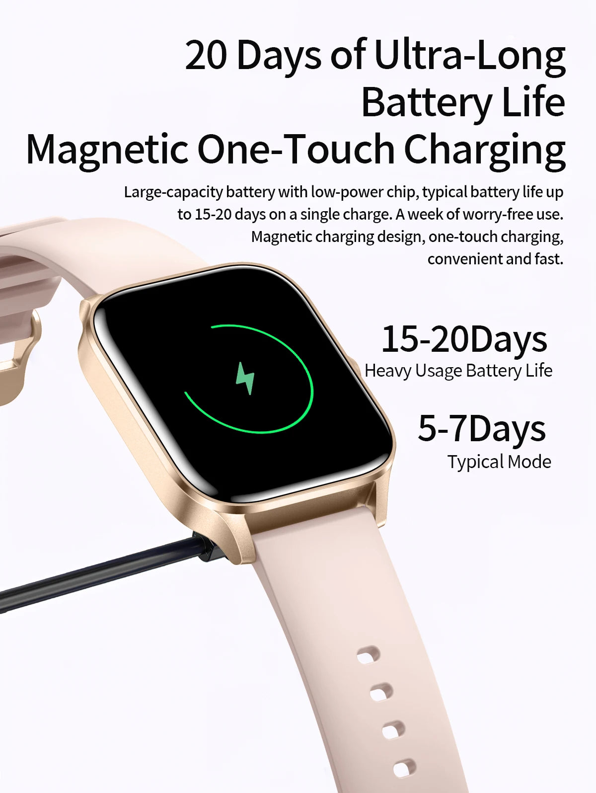 Fashion Smart Watch Men Women 1.85” HD Screen Custom Watch Face Health Monitor Women’s Watch Bluetooth Call Sports Smartwatches