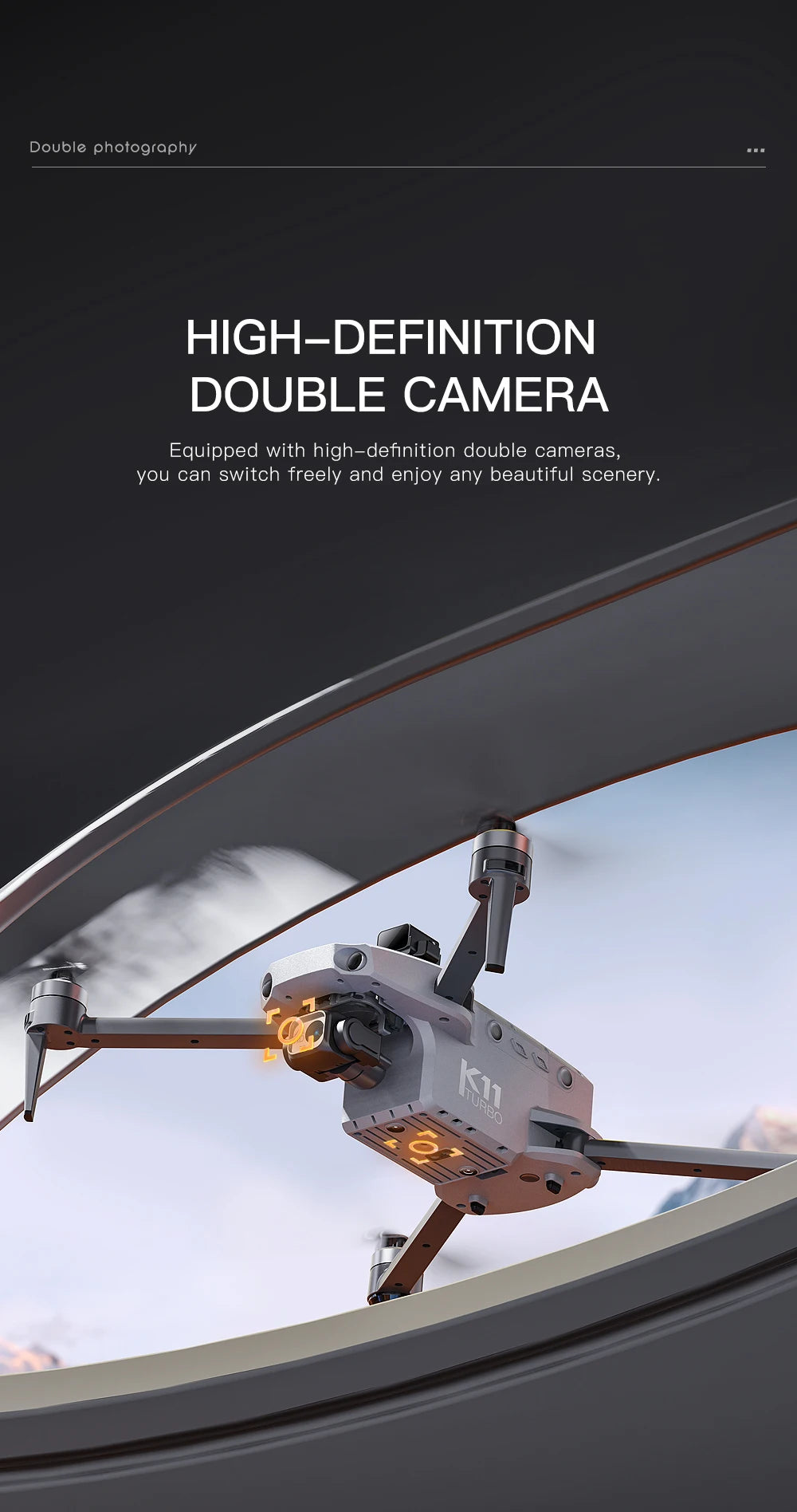 K11 Tubro Professional Drone With 8K Camera 3-Axis Gimbal Obstacle Avoidance Touch Screen FPV Drone Brushless GPS RC Quadcopter