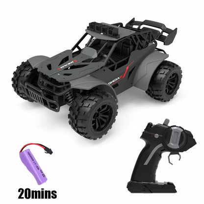 Rc Car Racing with Light 20KM/H 2.4G High-Speed Remote Control Car Vehicle Pickup Truck Off-Road Climbing RC Toys for Kids Gift