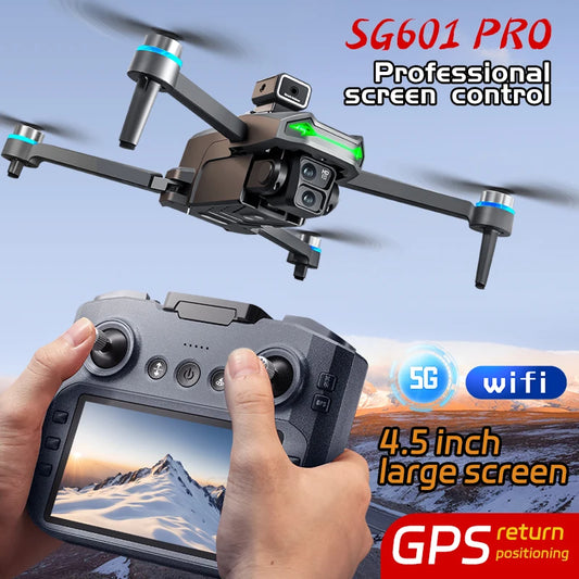 Beast SG601 PRO With Screen GPS Drone Aerial 8K HD Professional Quadcopter Obstacle Avoidance Brushless Remote Control Aircraft
