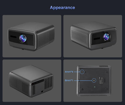 Touyinger Q12W PRO Full HD 1080P Projector 4K 2800 ANSI Android 12 Cinema Beam Projector for Home Education Conference Video