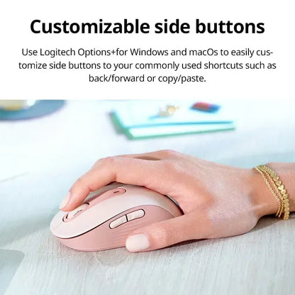 Wireless Logitech M650/650L - Large Size, 24-Month Battery, Ideal for Office Work & Home Use