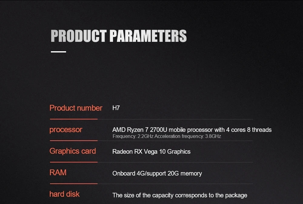 CARBAYTA AMD Ryzen 7 2700U Laptop - 36GB RAM 2TB SSD Metal Body Bluetooth Windows 11 pro Gaming IPS Portable Computer