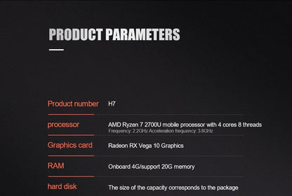 CARBAYTA AMD Ryzen 7 2700U Laptop - 36GB RAM 2TB SSD Metal Body Bluetooth Windows 11 pro Gaming IPS Portable Computer