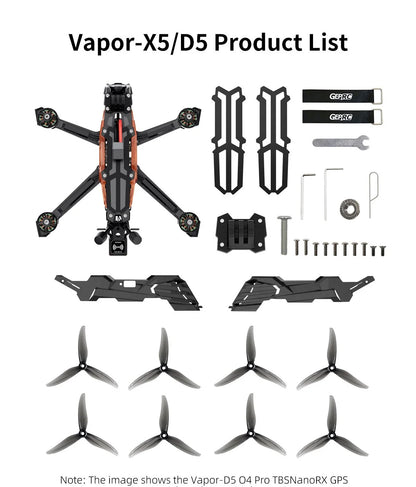GEPRC Vapor X5/D5 HD O4 Pro FPV Drone 5Inch O4 Air Unit VTX 4K 60A 4IN1 ESC XT60 1960KV Motor RC Quadcopter Freestyle Drone