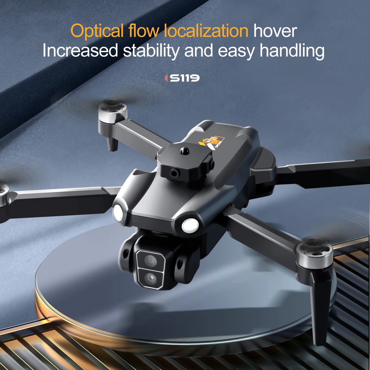 Professional S119 Drone 8K With Dual Camera 5G WIFI Smart Obstacle Avoidance FPV Brushless Motor RC Quadcopter Mini Dron