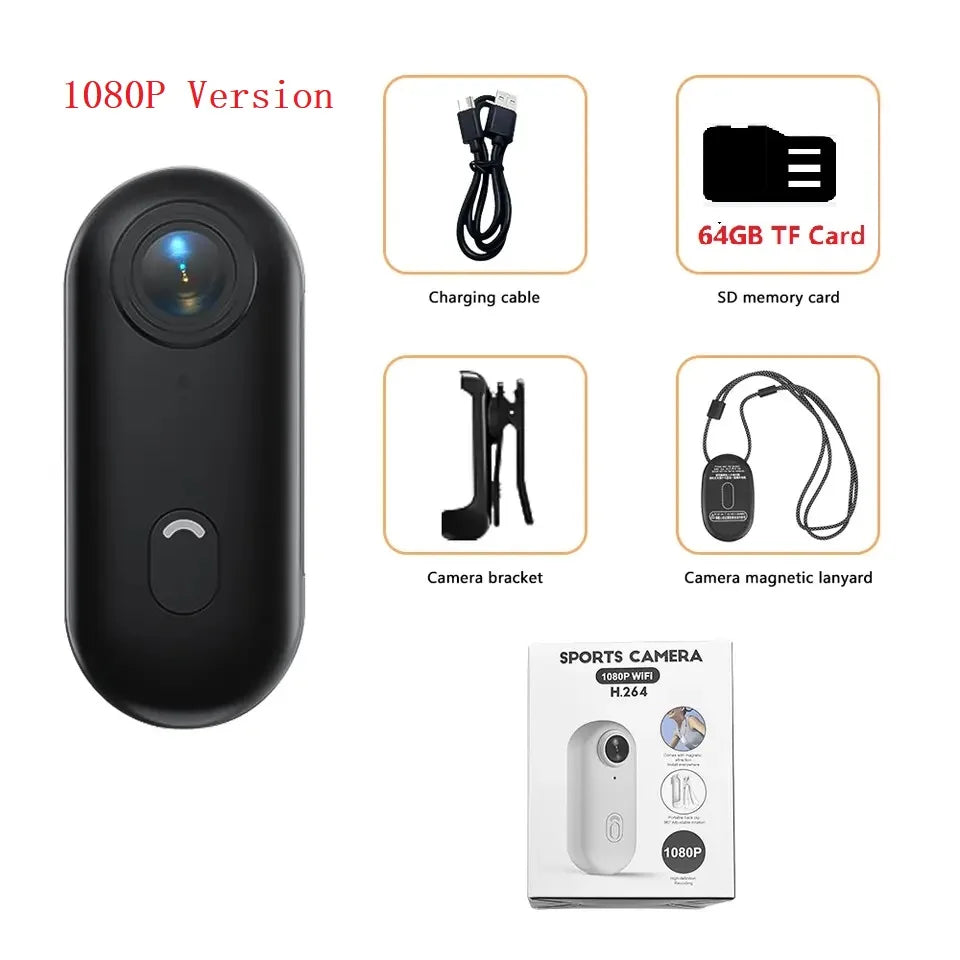 4K Action Camera FHD With Long Battery Life Video 30M Waterproof WiFi Thumb Camera Sport Action Camerahelmet Motorcycles Cam