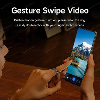 Xiaomi Smart Ring 2025 Display Screen Gestures Control Video 5ATM Waterproof Remote Camera Blood Oxygen Monitor Sports ring New