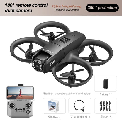 For Xiaomi D16 Mini Drone 8K HD Dual Camera Profesional 180° Electric Adjustable GPS Positioning Obstacle avoidance Bushless UA