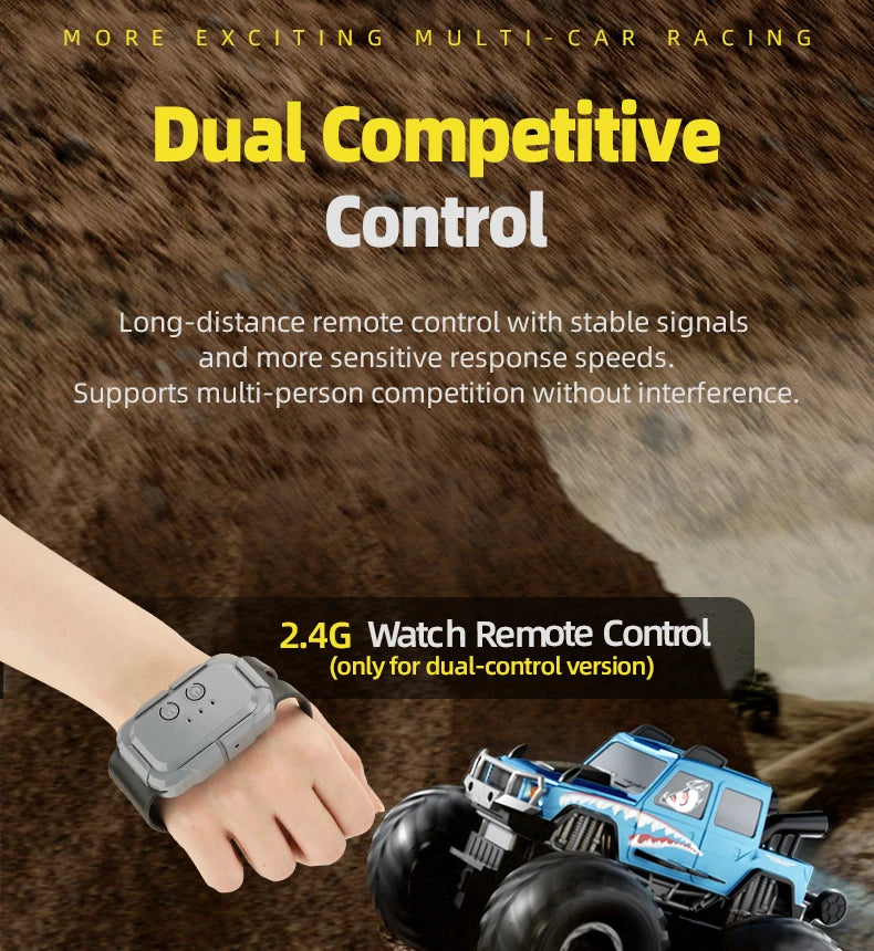 KBDFA Q215 Amphibious RC Car 2.4G 4WD Remote Control Truck Climbing Off Road Waterproof Armored Vehicles Kid Toys Gift