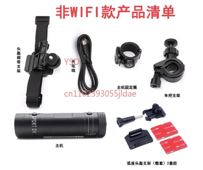 WiFi Action Camera: 1080P HD Waterproof Helmet Cam for Motorcycle - Anti-Shake Outdoor Riding Recorder