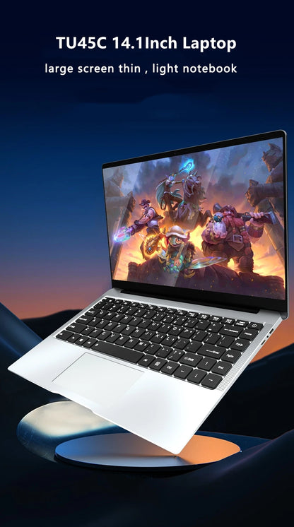 Kid 14.1-inch Intel Celeron N4000 Laptop with 128GB/256GB/512GB/1TB SSD Windows 11 Pro  Dual Core Portable Notebook for Students