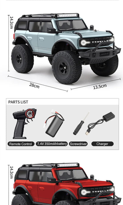 Wltoys New 1:18 Electric Four-Wheel Drive Climbing Car Remote Control Horse Model Toy For Children RC Car Toy