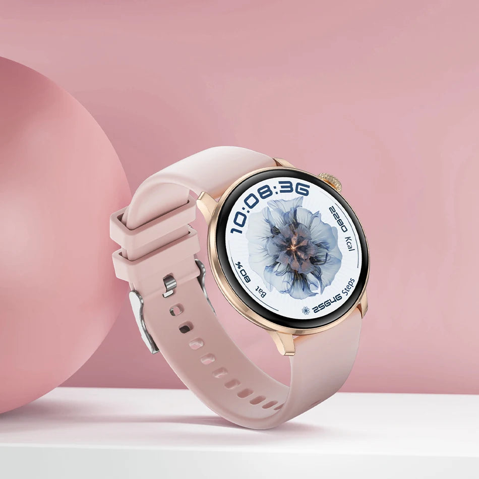 Fashion Women Bluetooth Call Smart Watch DIY Dial Health Monitoring Full Screen Touch Smartwatches 2025 New Android IOS