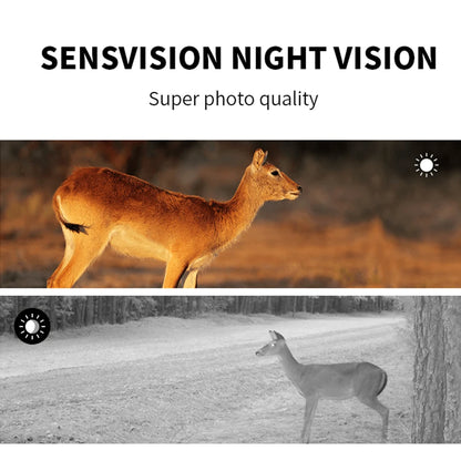 Wildlife Camera Solar Energy Trail Cam 4K with 1080P Night Vision Waterproof BT WiFi APP 16MP Game Camera with Motion Activation