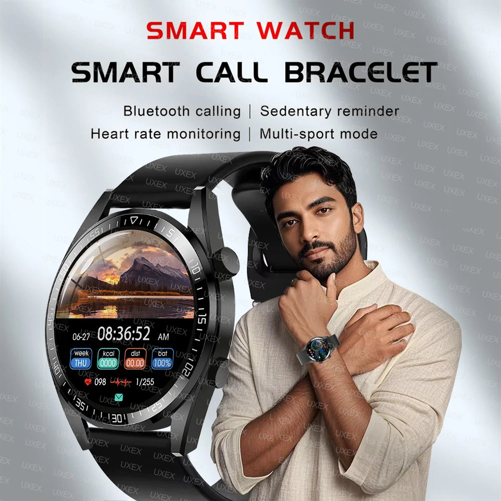 New Plus Smartwatch Hombre Bluetooth Call HD Screen Full Offers Today Health Tracking Diy Faces Gift Men Watches Smart Commerce